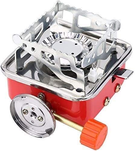 Portable Gas Stove Folding Easy to carry Butane Burner Camping Stove Folding Furnace Stove travelling Steel Cooking Stove with Storage Bag