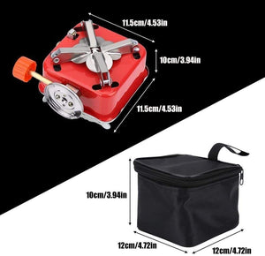 Portable Gas Stove Folding Easy to carry Butane Burner Camping Stove Folding Furnace Stove travelling Steel Cooking Stove with Storage Bag