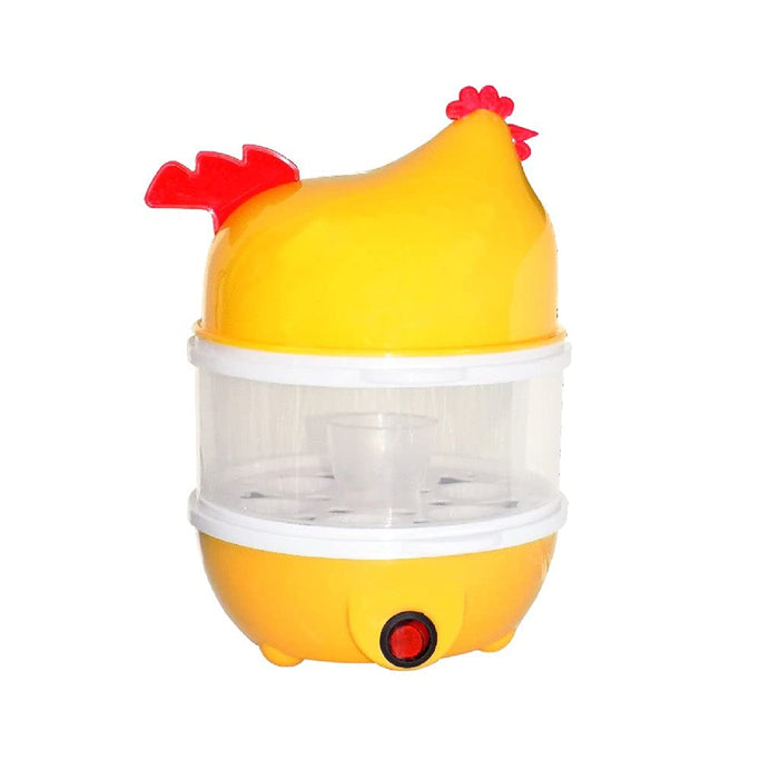 Double Layer Hen Shape Egg Boiler Electric Automatic Off 14 Egg Poacher for Steaming, Cooking, Boiling Frying and Milk Boiler with Measuring Cup (Multi Color)