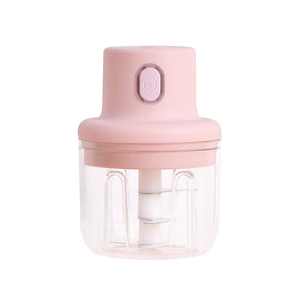 Electric Mini Garlic Chopper Portable Mini Chopper with USB Charging, Powerful Small Food Processor Garlic Masher Blender For Spice Meat Vegetable Nuts 250 ML