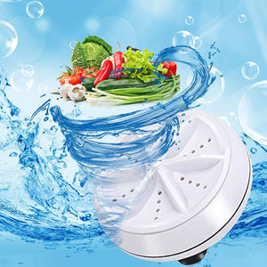 Mini Washing Machine Portable Personal Rotating Ultrasonic Turbine Washer Adjustable