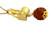 Shiv Shakti Kavach - 5 Mukhi Rudraksha Trishul Damru (Damaru) Locket/Pendant - halfrate.in