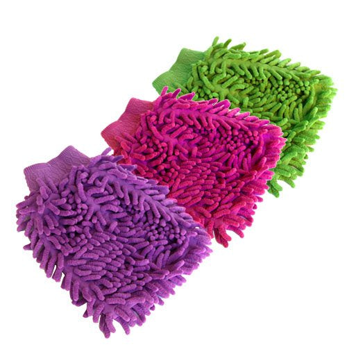 Microfiber Premium Wash Mitt Gloves Multipurpose House Car Glass LCD Cleaning